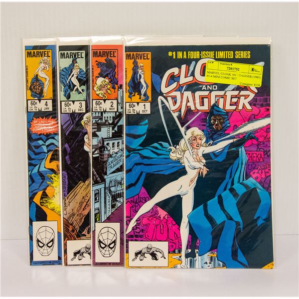 MARVEL CLOAK AND DAGGER (1983) #1-4 MINI COMIC SET