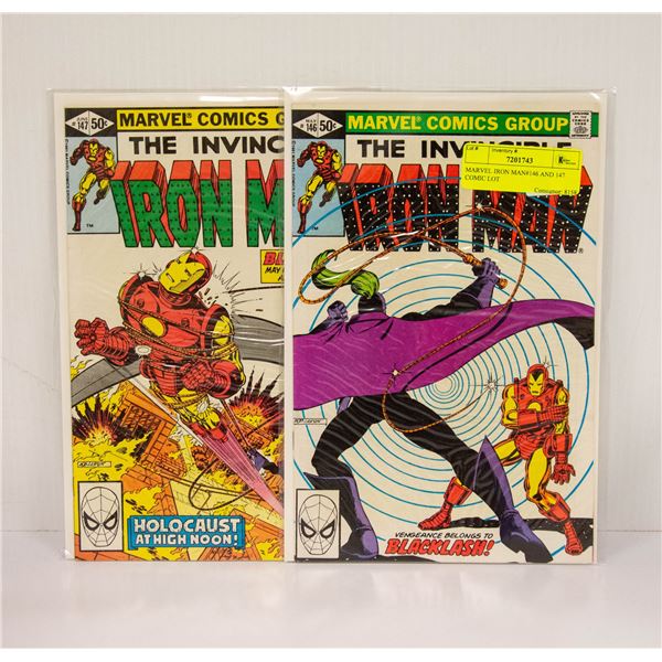 MARVEL IRON MAN#146 AND 147 COMIC LOT