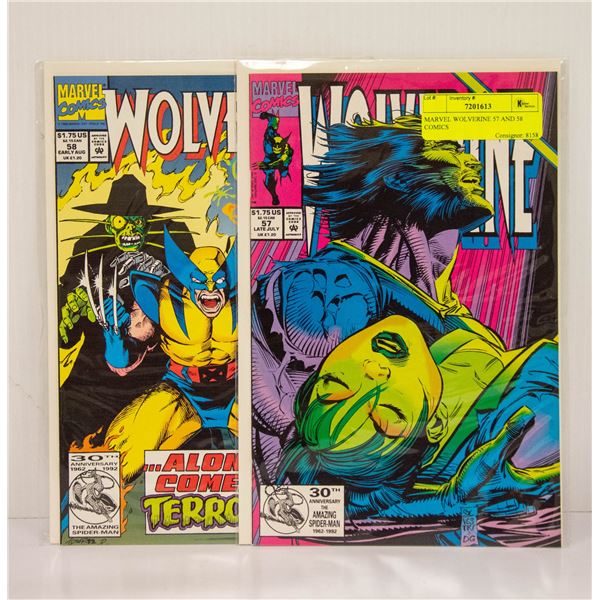MARVEL WOLVERINE 57 AND 58 COMICS