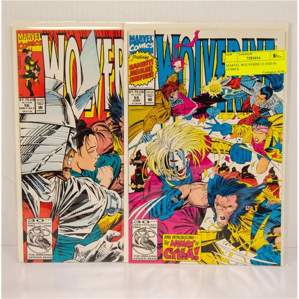 MARVEL WOLVERINE 55 AND 56 COMICS