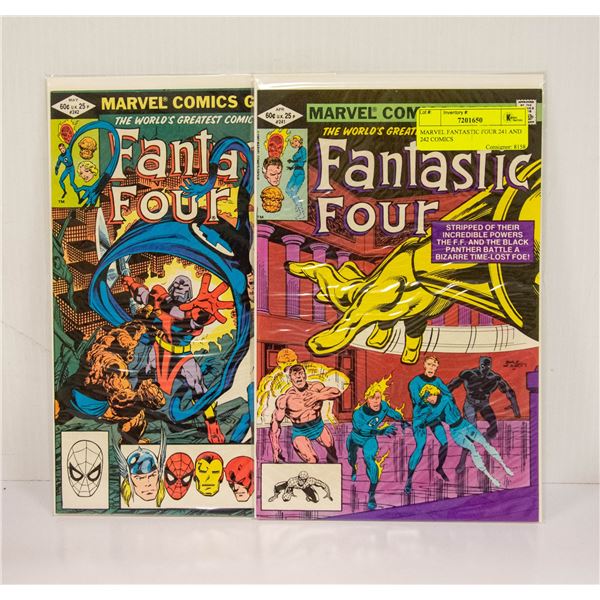 MARVEL FANTASTIC FOUR 241 AND 242 COMICS