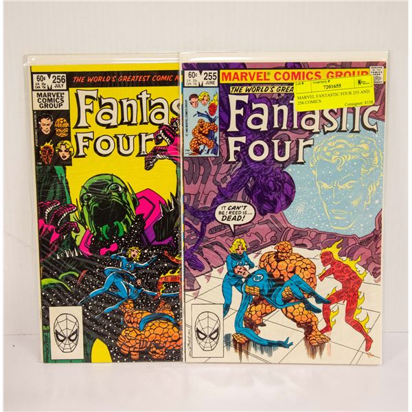 MARVEL FANTASTIC FOUR 255 AND 256 COMICS