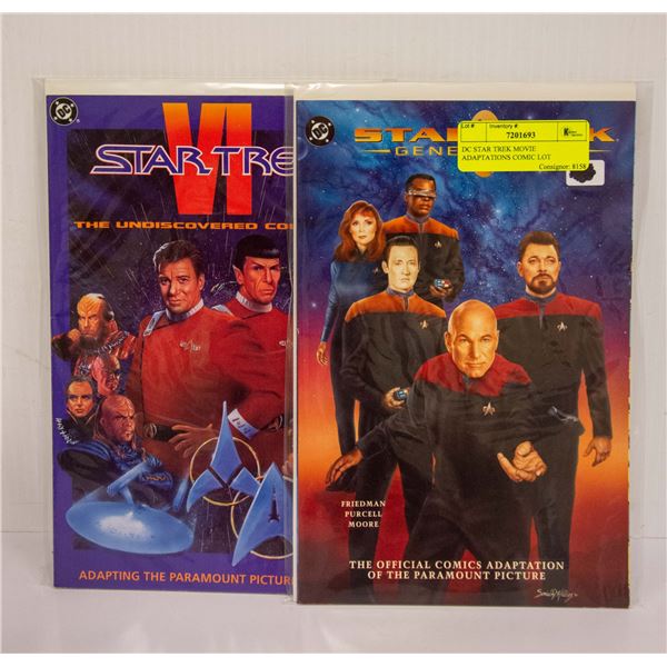 DC STAR TREK MOVIE ADAPTATIONS COMIC LOT