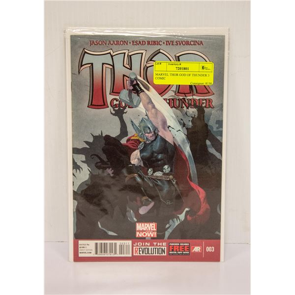 MARVEL THOR GOD OF THUNDER 3 COMIC
