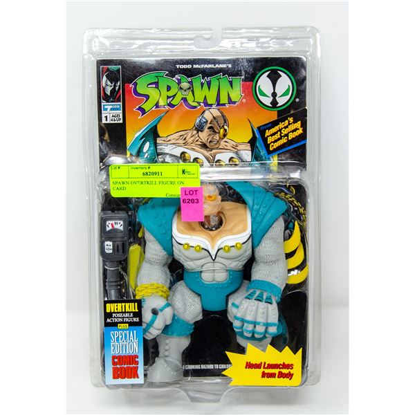 SPAWN OVERTKILL FIGURE ON CARD