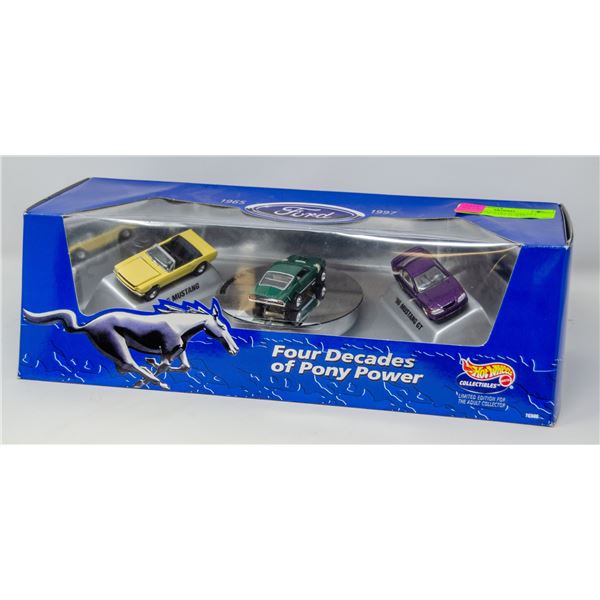 HOT WHEELS COLLECTIBLES 4 DECADES OF PONY POWER