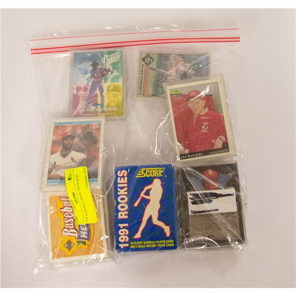 9 X BASEBALL INSERT SETS MLB