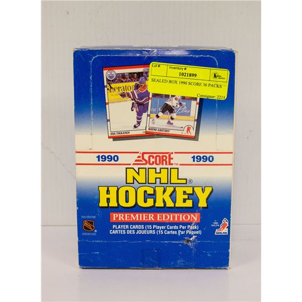 SEALED BOX 1990 SCORE 36 PACKS