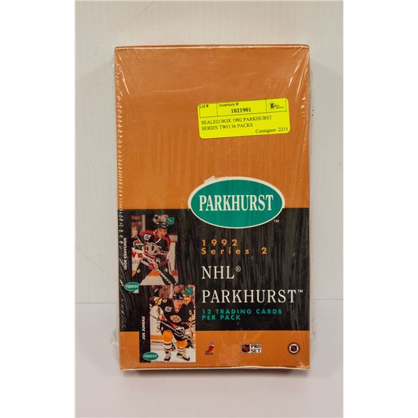 SEALED BOX 1992 PARKHURST SERIES TWO 36 PACKS