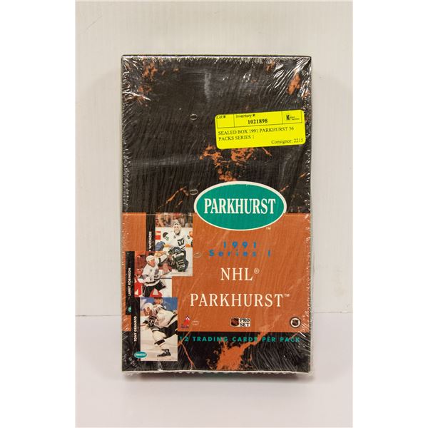 SEALED BOX 1991 PARKHURST 36 PACKS SERIES 1