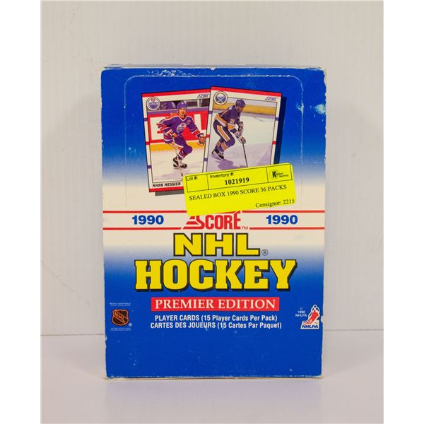 SEALED BOX 1990 SCORE 36 PACKS