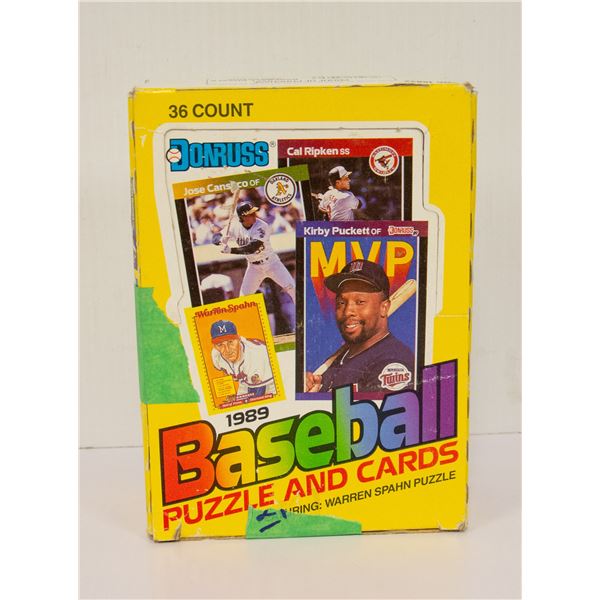 WAX BOX 34 PACKS 1989 DONRUSS BASEBALL