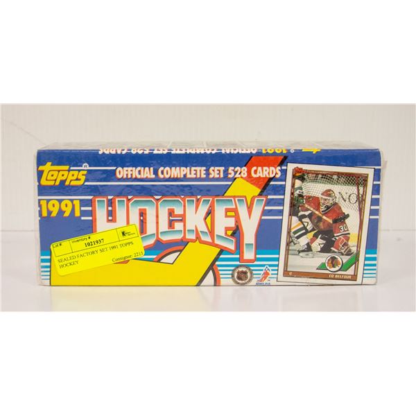 SEALED FACTORY SET 1991 TOPPS HOCKEY