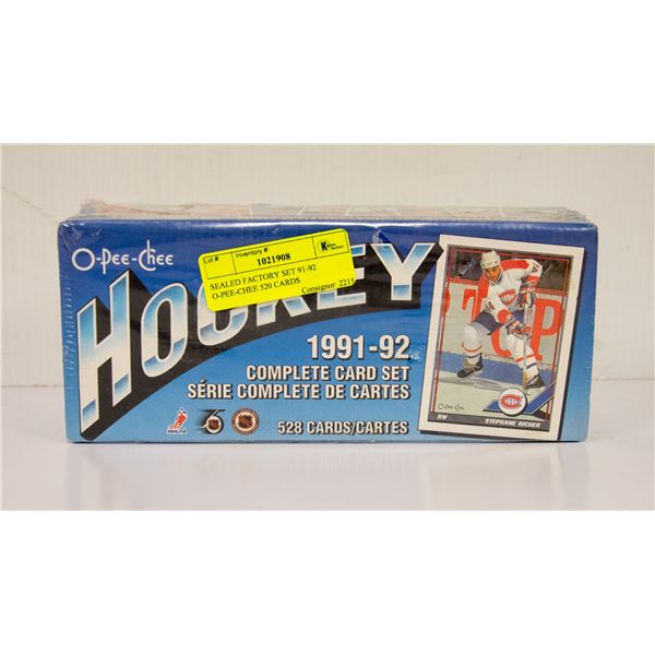 SEALED FACTORY SET 91-92 O-PEE-CHEE 520 CARDS