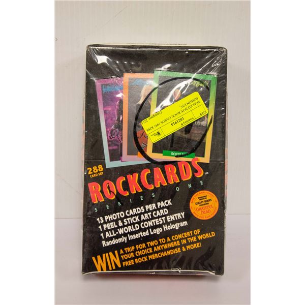 SEALED BOX ROCK CARDS 1991 KISS POISON ETC.