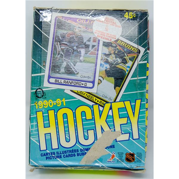 90-91 WAX BOX HOCKEY RUSSIAN INSERTS 36 PACKS OPC