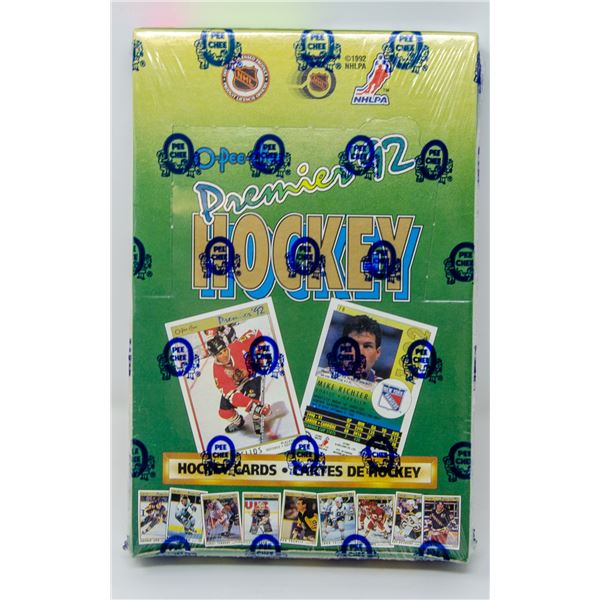 1992 PREMIERE OPC WAX BOX HOCKEY 36 PACKS
