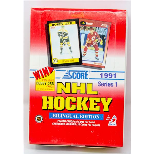 1991 SCORE WAX BOX 36 PACKS FIND THE ORR CARDS