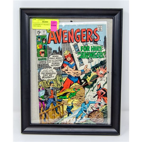 AVENGERS #77 FRAMED COMIC 15 CENT ISSUE