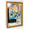 Image 1 : 1980 VINTAGE WAYNE GRETZKY MIRRORED CLOCK
