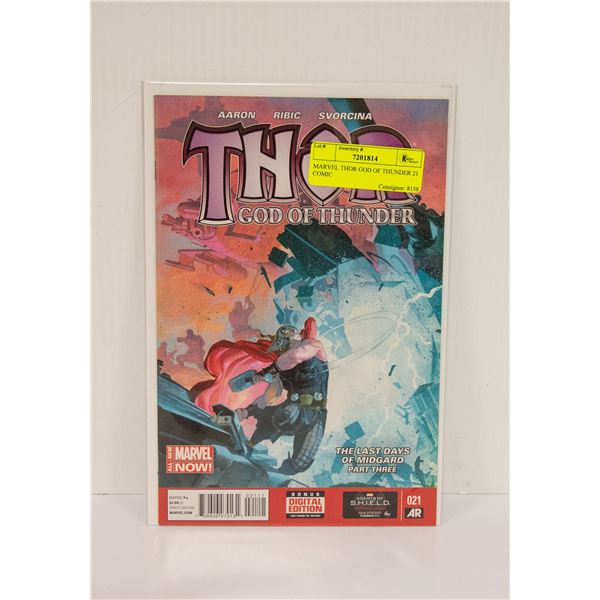 MARVEL THOR GOD OF THUNDER 21 COMIC