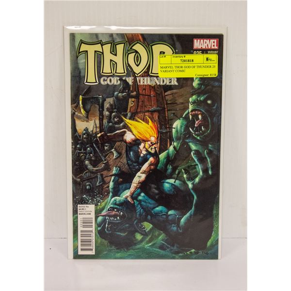 MARVEL THOR GOD OF THUNDER 25 VARIANT COMIC