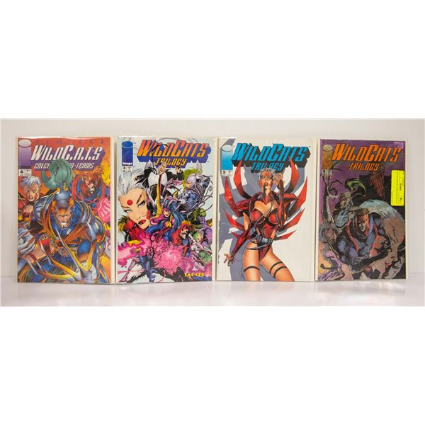LOT OF 4 IMAGE COMICS WILDCATS