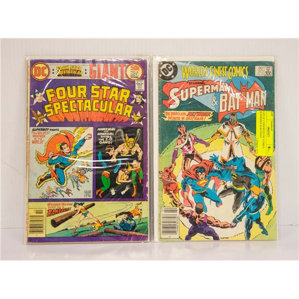 LOT OF 2 ASSORTED DC COMICS SUPERMAN & BATMAN