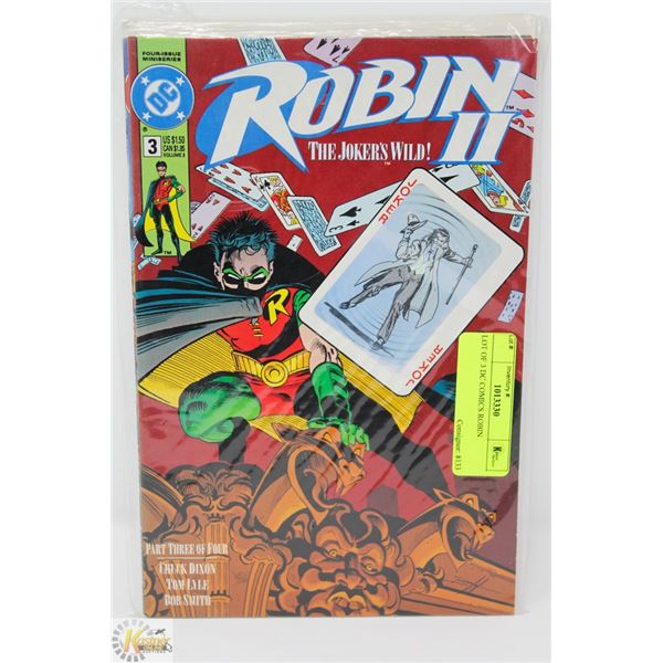 LOT OF 3 DC COMICS ROBIN
