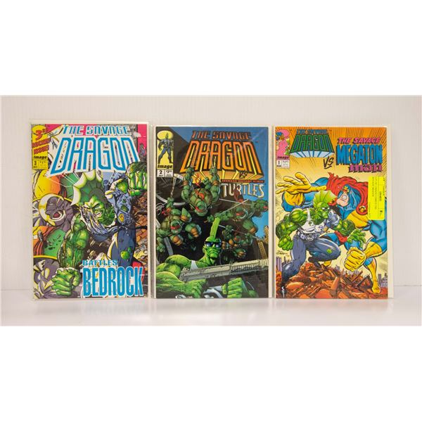 LOT OF 3 IMAGE COMICS THE SAVAGE DRAGON