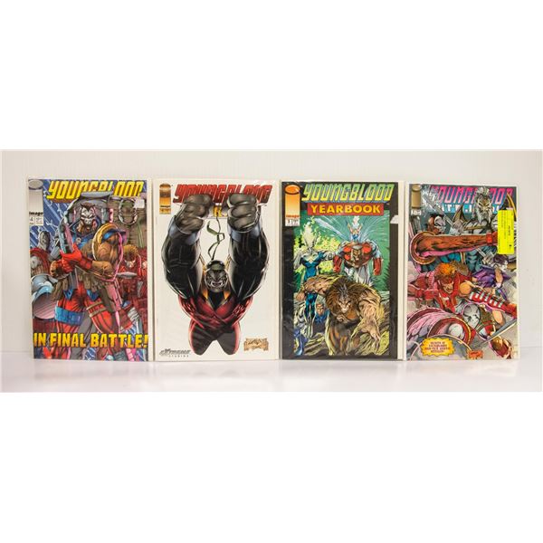 LOT OF 4 IMAGE COMICS YOUNGBLOOD