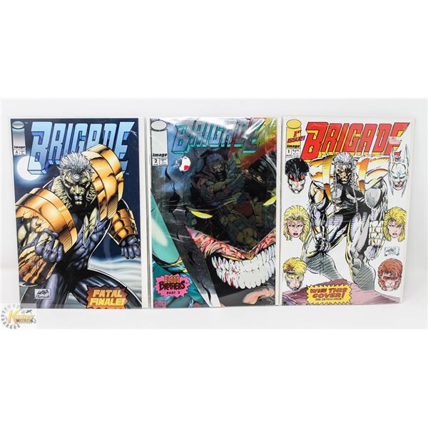 LOT OF 4 IMAGE COMICS BRIGADE