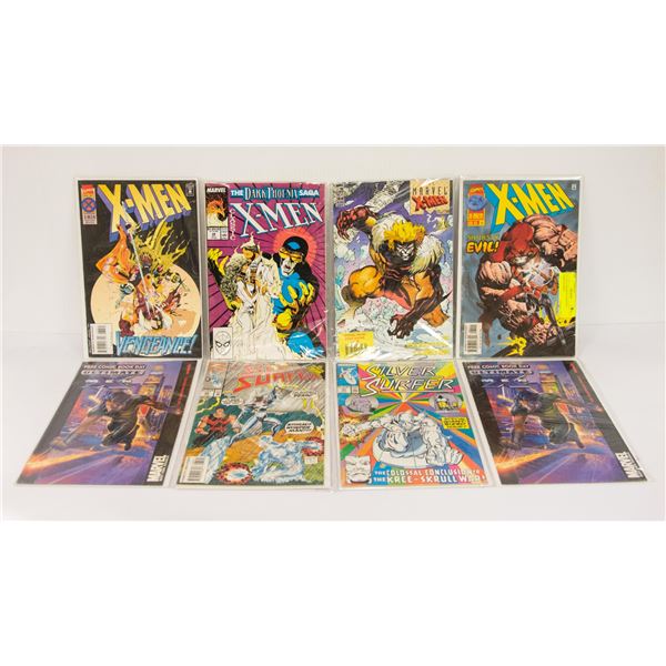 LOT OF 8 ASSORTED MARVEL COMICS X-MEN