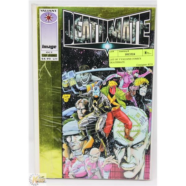 LOT OF 3 VALIANS COMICS DEATHMATE
