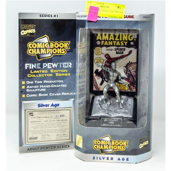 AMAZING SPIDERMAN FINE PEWTER STATUE