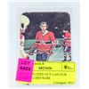 Image 1 : 1977 O-PEE-CHEE GUY LAFLEUR HOCKEY CARD RARE