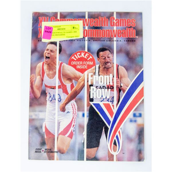XV COMMONWEALTH GAMES 1994 VICTORIA MAGAZINE