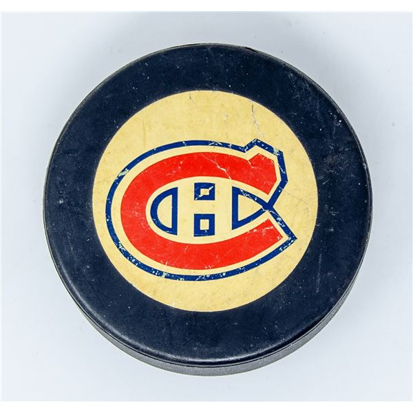 ORIGINAL MONTREAL CANADIANS HOCKEY PUCK 1978