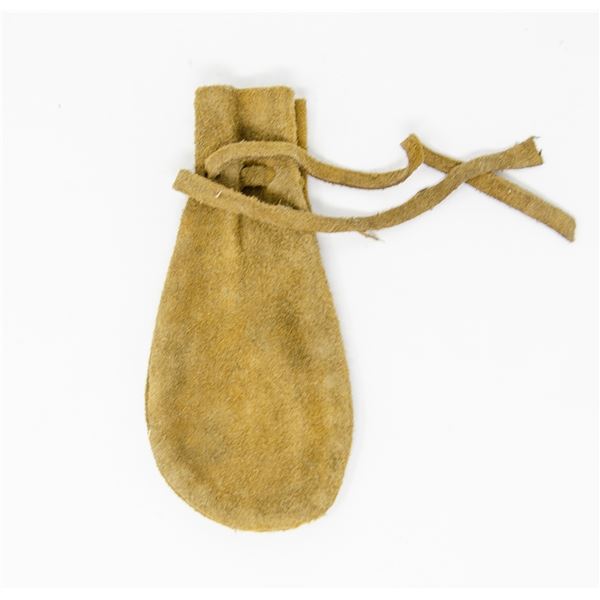 ANTIQUE BUCKSKIN LEATHER POUCH