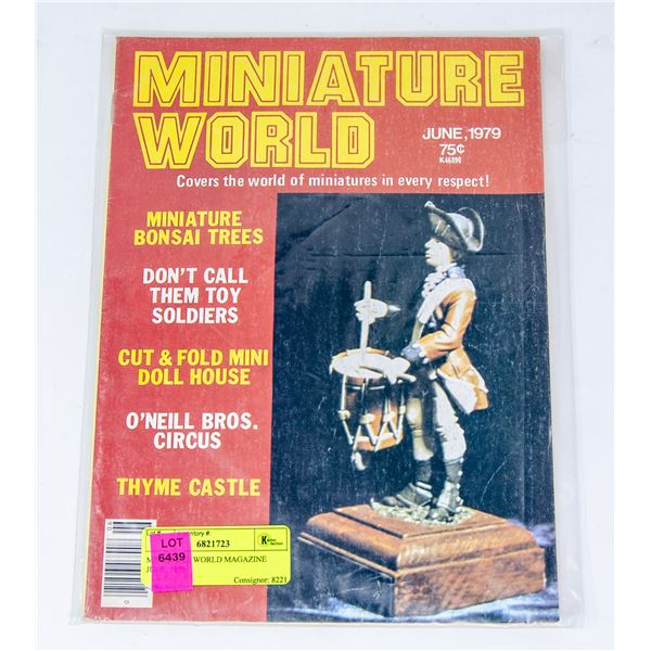 MINIATURE WORLD MAGAZINE JUNE, 1979