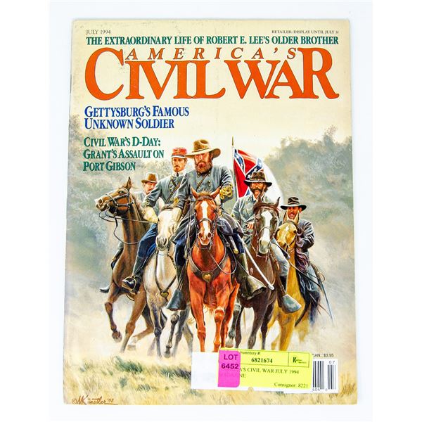 AMERICA'S CIVIL WAR JULY 1994 MAGAZINE