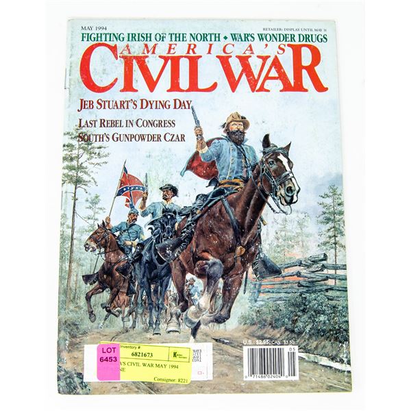AMERICA'S CIVIL WAR MAY 1994 MAGAZINE
