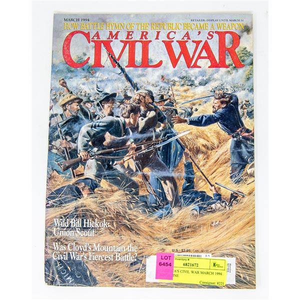 AMERICA'S CIVIL WAR MARCH 1994 MAGAZINE
