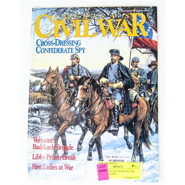 AMERICA'S CIVIL WAR JANUARY 1994 MAGAZINE