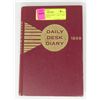 Image 1 : 1969 DAILY DESK DIARY - ONLY ONE PAGE WRITTEN IN