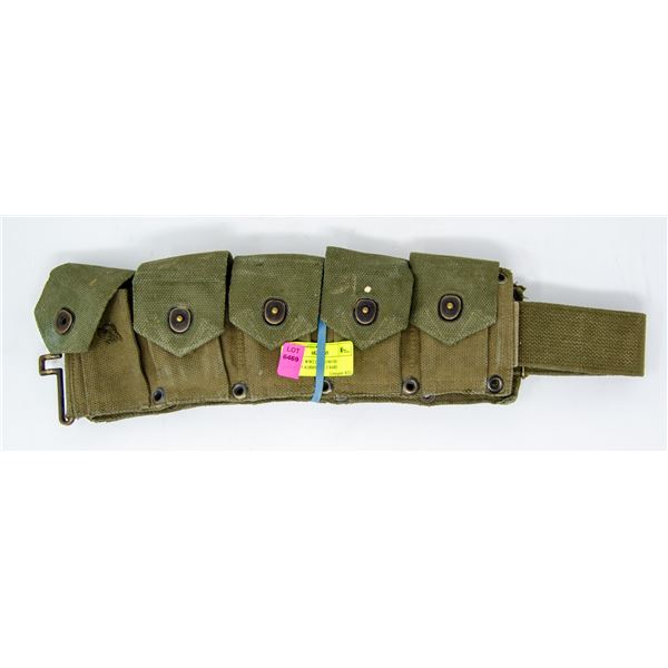 VINTAGE WW2 US M1903 M1 GARAND AMMO BELT RARE
