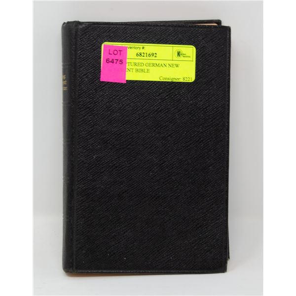 WW2 CAPTURED GERMAN NEW TESTAMENT BIBLE