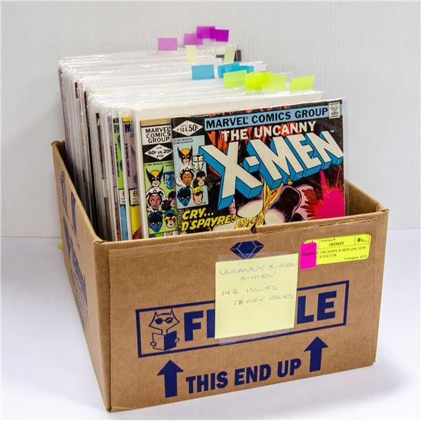 BOX OF UNCANNY X-MEN (44), NEW X-MEN, X-FACTOR