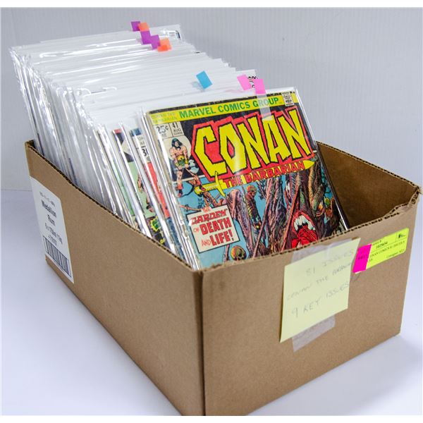 BOX OF CONAN COMICS 81 ISSUES 9 KEY ISSUES