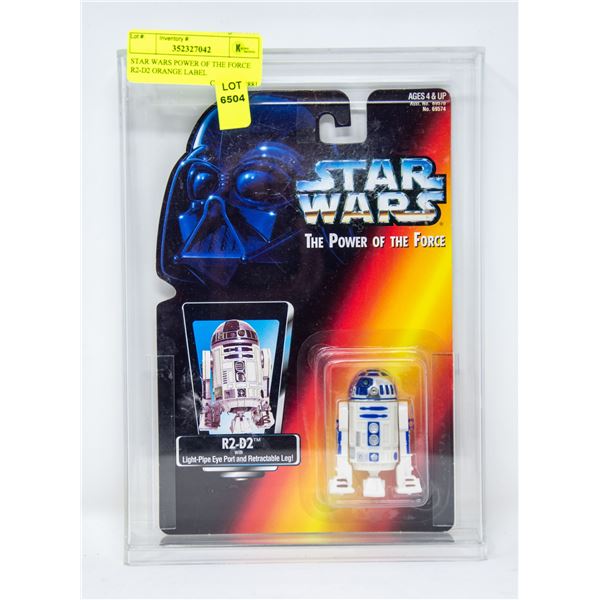 STAR WARS POWER OF THE FORCE R2-D2 ORANGE LABEL
